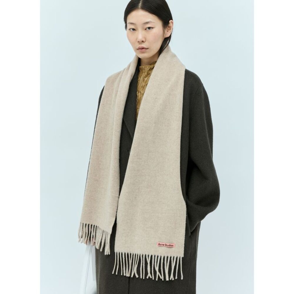 Acne Studios Women Fringe Wool Scarf